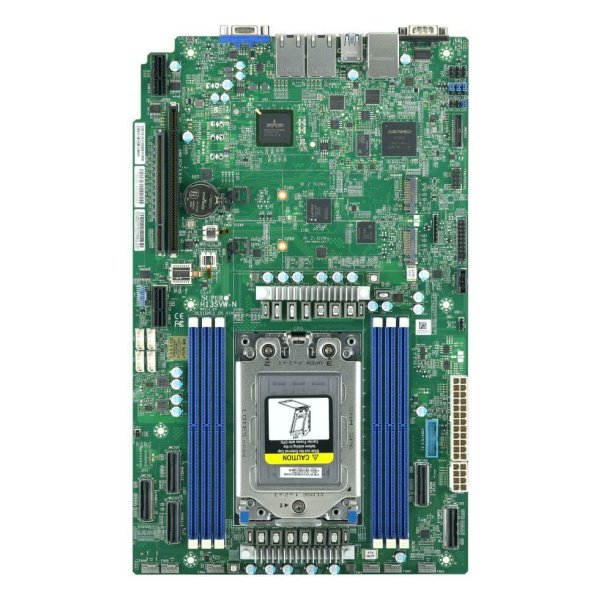 Supermicro MBD-H13SVW-N, AMD, Socket SP6, AMD EPYC, DDR5-SDRAM, 576 GB, DIMM