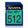 ADATA Premier Pro, 512 GB, SDXC, Klasse 10, UHS-I, 100 MB/s, 80 MB/s