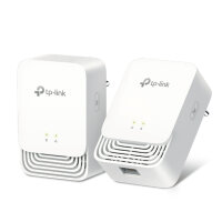 TP-LINK G.hn1200 Powerline Kit, 607 Mbit/s, Gigabit Ethernet, 10,100,1000 Mbit/s, HomePlug AV2, 300 m, Weiß