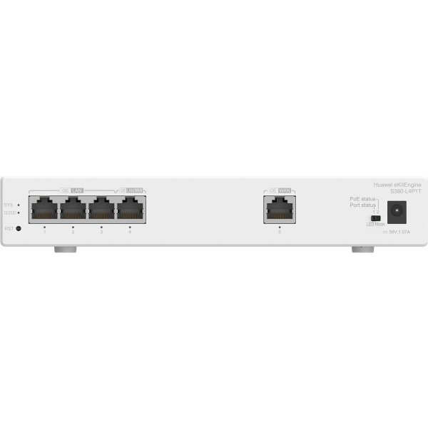 Huawei S380-L4P1T, Gigabit Ethernet (10/100/1000), Power over Ethernet (PoE), Rack-Einbau