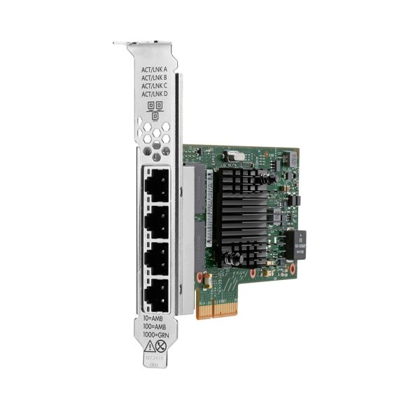 HPE Ethernet 1Gb 4-port BASE-T I350-T4, Eingebaut, Kabelgebunden, PCI Express, Ethernet, 1000 Mbit/s