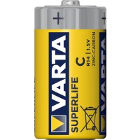 Varta Superlife C, Einwegbatterie, C, Zink-Karbon, 1,5 V, 1 Stück(e), 50 mm