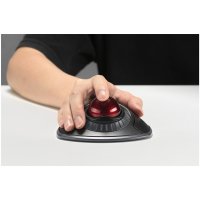 Kensington Orbit® Wireless Trackball mit Scroll-Ring - schwarz, Trackball, Bluetooth/RF, Schwarz, RF wireless 2.4 GHz/Bluetooth 3.0 LE, Optisch, 1600 DPI