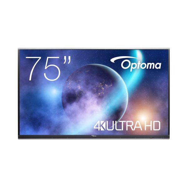 Optoma 5752RK+, Interaktiver Flachbildschirm, 190,5 cm (75"), LED, 3840 x 2160 Pixel