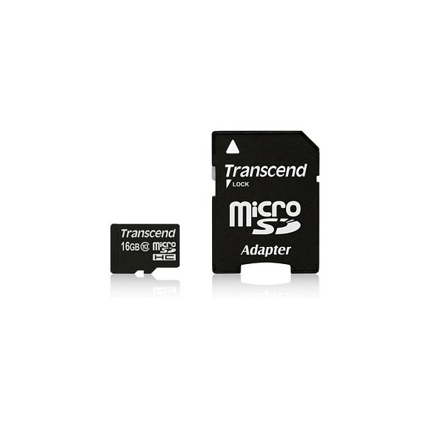 Transcend 16GB microSDHC Class 10 UHS-I, 16 GB, MicroSDHC, Klasse 10, MLC, 90 MB/s, Class 1 (U1)