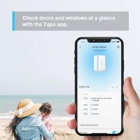 TP-LINK Tapo Intelligenter Kontaktsensor, Kabellos, Weiß, 922 MHz, Tür/Fenster, 0 - 40 °C, CR2032