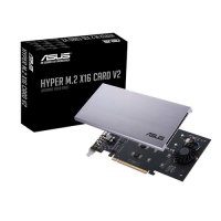 ASUS HYPER M.2 X16 CARD V2, PCIe, M.2, PCIe 3.0, 128 Gbit/s, 202 mm, 13 mm