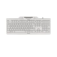 Cherry KC 1000 SC Kabelgebundene Chipkarten Tastatur, Hell Grau, USB (QWERTZ - DE), Volle Größe (100%), Kabelgebunden, USB, QWERTZ, Grau