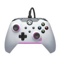 PDP Kabelgebundener Controller: Fuse White Für Xbox Series X|S, Xbox One und Windows 10/11, Gamepad, PC, Xbox One, Xbox Series S, Xbox Series X, D-Pad, Menü-Taste, Schaltfläche Teilen, View button, Analog / Digital, Kabelgebunden, USB