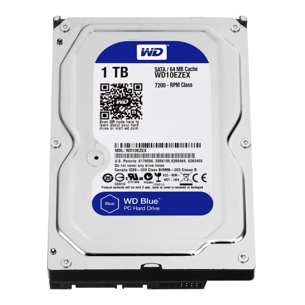 WD Blue, 3.5", 1 TB, 7200 RPM