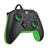 PDP Kabelgebundener Controller: Neon Black Für Xbox Series X|S, Xbox One und Windows 10/11, Gamepad, PC, Xbox One, Xbox Series S, Xbox Series X, D-Pad, Menü-Taste, Schaltfläche Teilen, View button, Analog / Digital, Kabelgebunden, USB