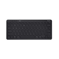 Trust Lyra, Tenkeyless (80 - 87 %), Verkabelt & Kabellos, USB + RF Wireless + Bluetooth, Scherenschalter, Schwarz