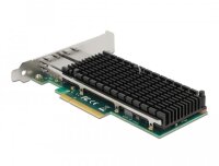 Delock 88505, Eingebaut, Verkabelt, PCI Express, Ethernet, 10000 Mbit/s, Edelstahl