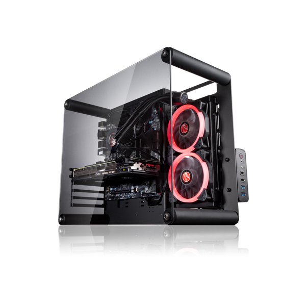 RAIJINTEK PAEAN M, Small Form Factor (SFF), PC, Schwarz, ATX, Mini-ITX, Aluminium, SPCC, 14 cm