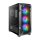 Antec DF600 Flux, Midi Tower, PC, Schwarz, ATX, micro ATX, Mini-ITX, Kunststoff, Stahl, Gaming