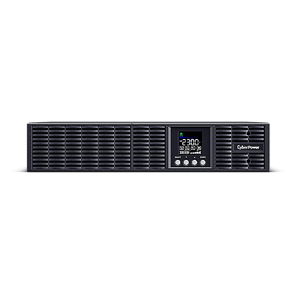 CyberPower Systems CyberPower OLS2000ERT2UA Doppelwandler Online USV 2000VA/1800W Tower/Rack 2U, ECO Mode, LCD, USB, Expansion Port für opt. Netzwerkkarten, Anschluss f. opt. Batterieerweiterung inkl. 19" Railkit, Doppelwandler (Online), 2 kVA, 1800 W, Re