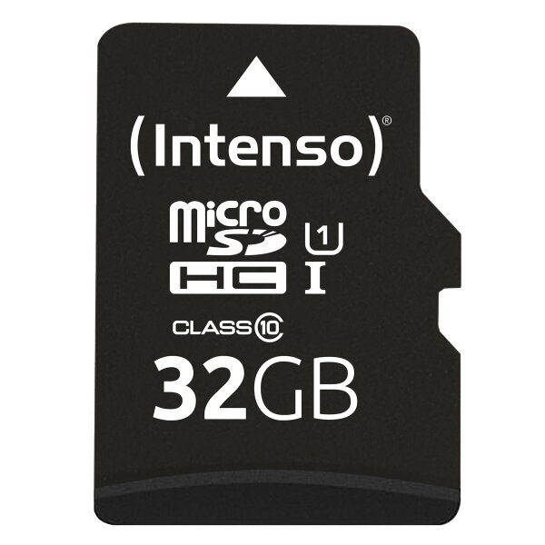 Intenso 32GB microSDHC, 32 GB, MicroSDHC, Klasse 10, UHS-I, 90 MB/s, Class 1 (U1)