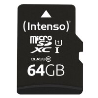 Intenso 3423490, 64 GB, MicroSDXC, Klasse 10, UHS-I, 90...