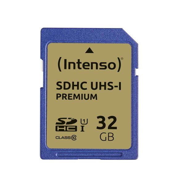 Intenso SD Karte UHS-I Premium, 32 GB, SDHC, Klasse 10, UHS-I, 90 MB/s, Class 1 (U1)