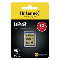 Intenso SD Karte UHS-I Premium, 32 GB, SDHC, Klasse 10,...