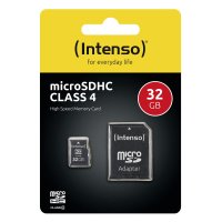 Intenso microSD Karte Class 4, 32 GB, MicroSDHC, Klasse...