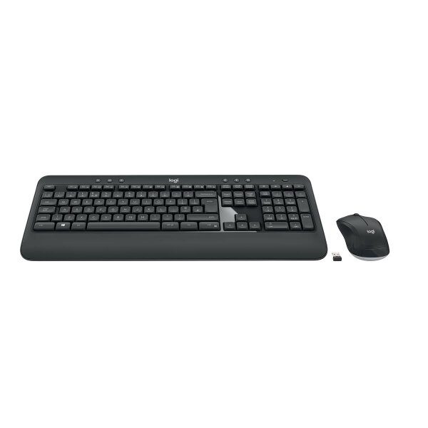 Logitech Advanced MK540, Kabellos, RF Wireless, Membran Key Switch, QWERTZ, Schwarz, Weiß, Maus enthalten