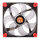 Thermaltake Luna 12 LED Re, Ventilator, 12 cm, 1200 RPM, 20,7 dB, 50,44 cfm, Schwarz, Rot, Transparent