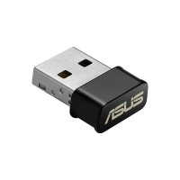 ASUS USB-AC53 Nano, Kabellos, USB, WLAN, Wi-Fi 5 (802.11ac), 867 Mbit/s, Schwarz, Edelstahl