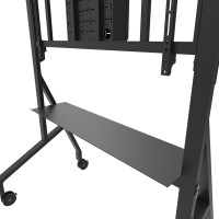 Neomounts Bodenständer, Multimedia-Wagen/Trolley, Schwarz, Stahl, 125 kg, 165,1 cm (65"), 2,79 m (110")