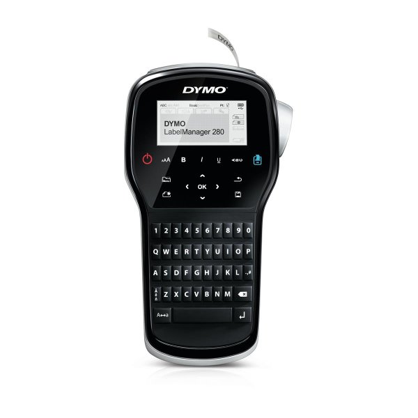 Dymo LabelManager ™ 280 QWERTY Kitcase, QWERTY, D1, Wärmeübertragung, Kabelgebunden, Lithium-Ion (Li-Ion), Schwarz, Silber