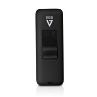 V7 VF28GAR-3E, 8 GB, USB Typ-A, 2.0, 12 MB/s, Dia, Schwarz