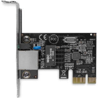 StarTech.com Gigabit Ethernet PCI Express Low Profile Netzwerkkarte - PCIe Server NIC Netzwerkadapter, Eingebaut, Kabelgebunden, PCI Express, Ethernet, 1000 Mbit/s