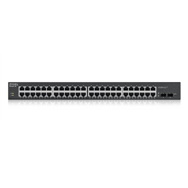 ZyXEL GS1900-48HPv2, Managed, L2, Gigabit Ethernet (10/100/1000), Vollduplex, Power over Ethernet (PoE), Rack-Einbau