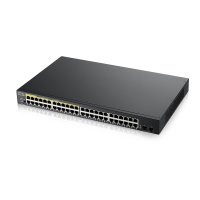 ZyXEL GS1900-48HPv2, Managed, L2, Gigabit Ethernet (10/100/1000), Vollduplex, Power over Ethernet (PoE), Rack-Einbau