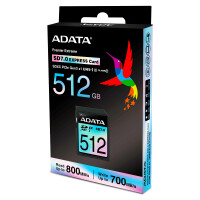 ADATA Premier Extreme, 512 GB, SDXC, Klasse 10, UHS-I, 800 MB/s, 700 MB/s