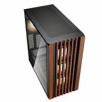 Sharkoon REBEL C70G RGB, Full Tower, PC, Schwarz, Holz, ATX, micro ATX, Mini-ITX, Metall, Gehärtetes Glas, Multi