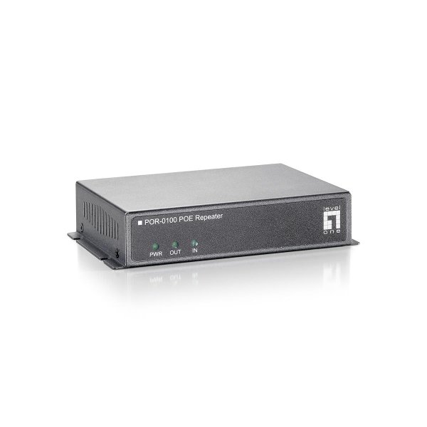 LevelOne PoE-Repeater, Kaskadier, IEEE 802.3x, Voll, Halb, LAN, Leistung, FCC, CE, 0 - 50 °C, 5 - 95%