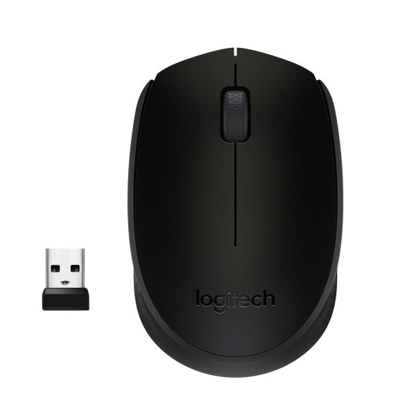 Logitech B170 Black Bp, Beidhändig, Optisch, RF Wireless, Schwarz