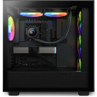 NZXT Kraken 280 RGB, All-in-One-Flüssigkeitskühler, 14 cm, 90,79 cfm, Schwarz