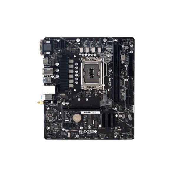 Biostar H610MX-E, Intel, LGA 1700, Intel® Celeron®, Intel® Core™ i3, Intel® Core™ i5, Intel® Core™ i7, Intel® Core™ i9, Intel® Pentium®, DDR4-SDRAM, 64 GB, DIMM