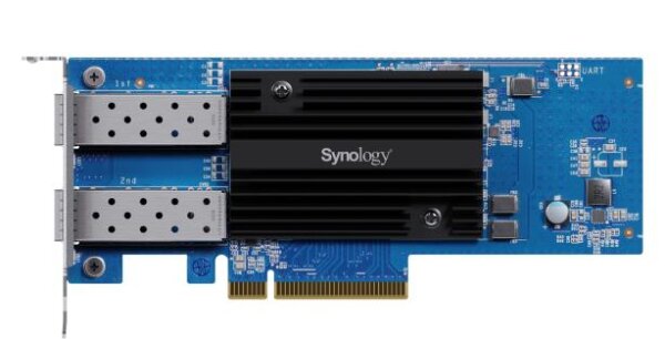 Synology E25G30-F2, Eingebaut, Kabelgebunden, PCI Express, Ethernet, 3125 Mbit/s, Blau