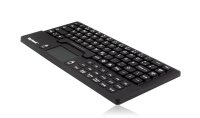 KeySonic KSK-5031IN, Mini, Kabelgebunden, USB, Mechanischer Switch, QWERTY, Schwarz