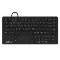 KeySonic KSK-5031IN, Mini, Kabelgebunden, USB, Mechanischer Switch, QWERTY, Schwarz