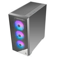 AZZA CSAZ-480, Midi Tower, PC, Schwarz, ATX, EATX, ITX, micro ATX, Eisen, Stahl, Multi