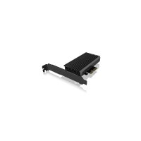 ICY BOX IB-PCI214M2-HSL, PCIe, M.2, PCIe 4.0, Schwarz,...