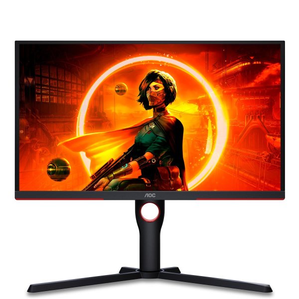 AOC G3 25G3ZM/BK, 62,2 cm (24.5"), 1920 x 1080 Pixel, Full HD, 0,5 ms, Schwarz, Rot