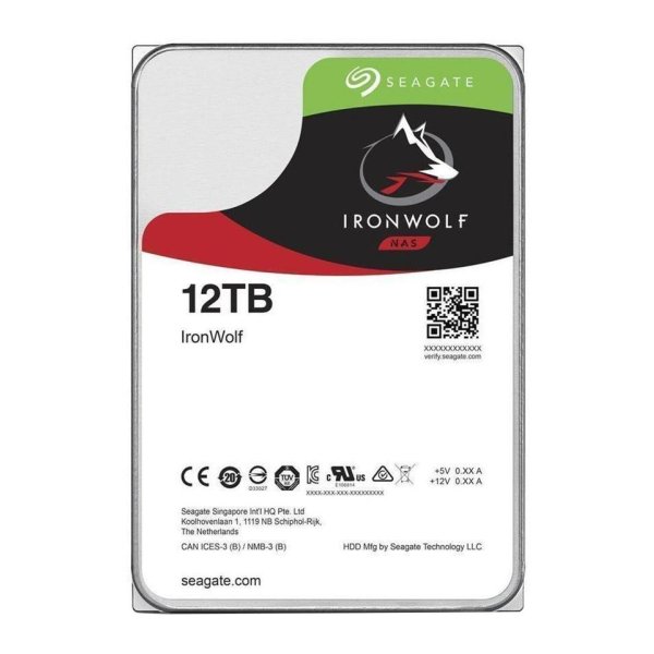 Seagate NAS HDD IronWolf, 3.5", 12 TB, 7200 RPM