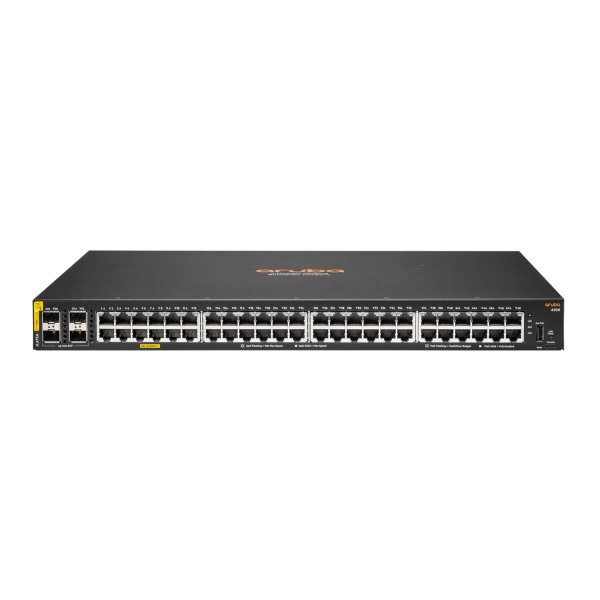 HPE 6100 48G Class4 PoE 4SFP+ 370W, Managed, L3, Gigabit Ethernet (10/100/1000), Power over Ethernet (PoE), Rack-Einbau, 1U