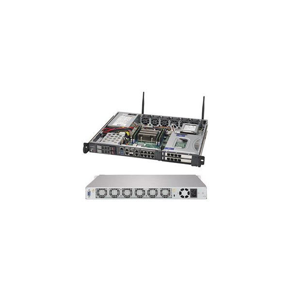 Supermicro 1019D-4C-FHN13TP, 2,2 GHz, D-2123IT, DDR4-SDRAM, 350 W, Rack (1U)