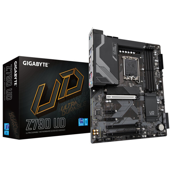 Gigabyte Z790 UD, Intel, LGA 1700, Intel® Celeron®, Intel® Core™ i3, Intel® Core™ i5, Intel® Core™ i7, Intel® Core™ i9,..., LGA 1700, 192 GB, DDR5-SDRAM